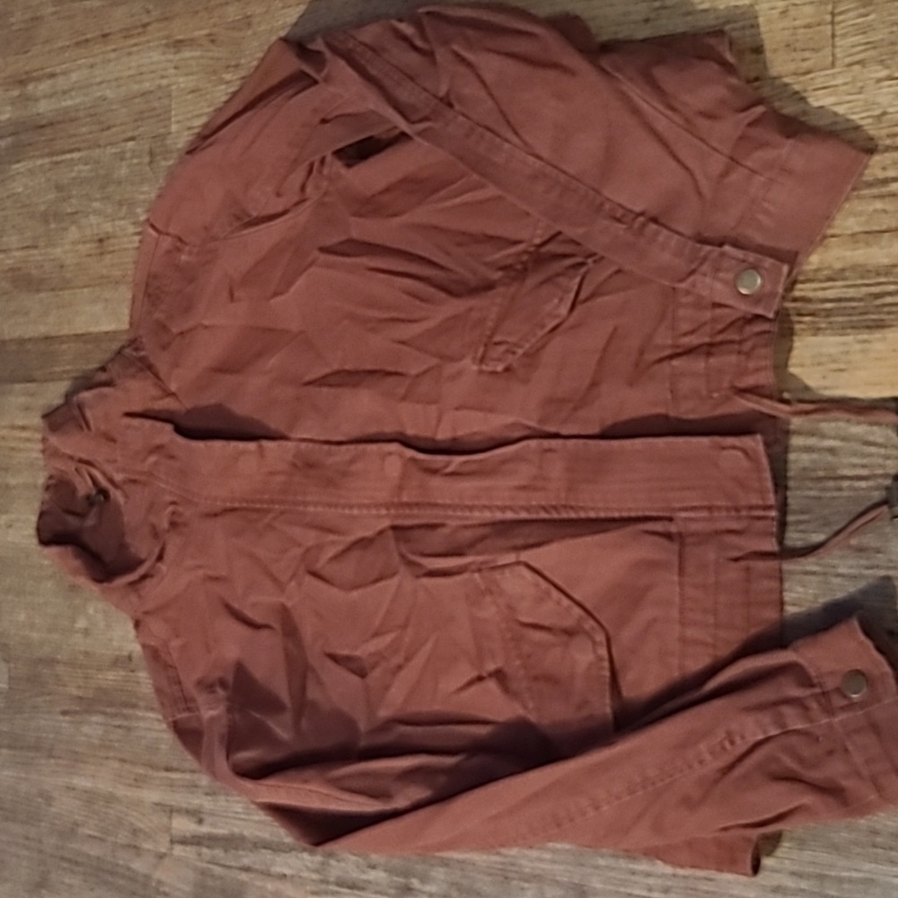 Orange utility jacket